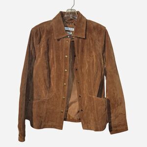 Coldwater-creek Women's Brown and Tan Jacket